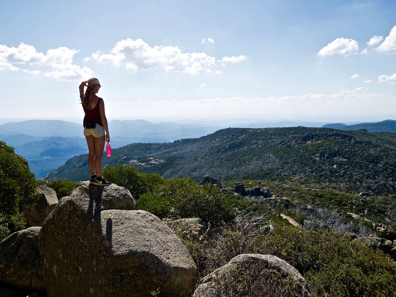 Me watching the view in Mt. Buffallo NP